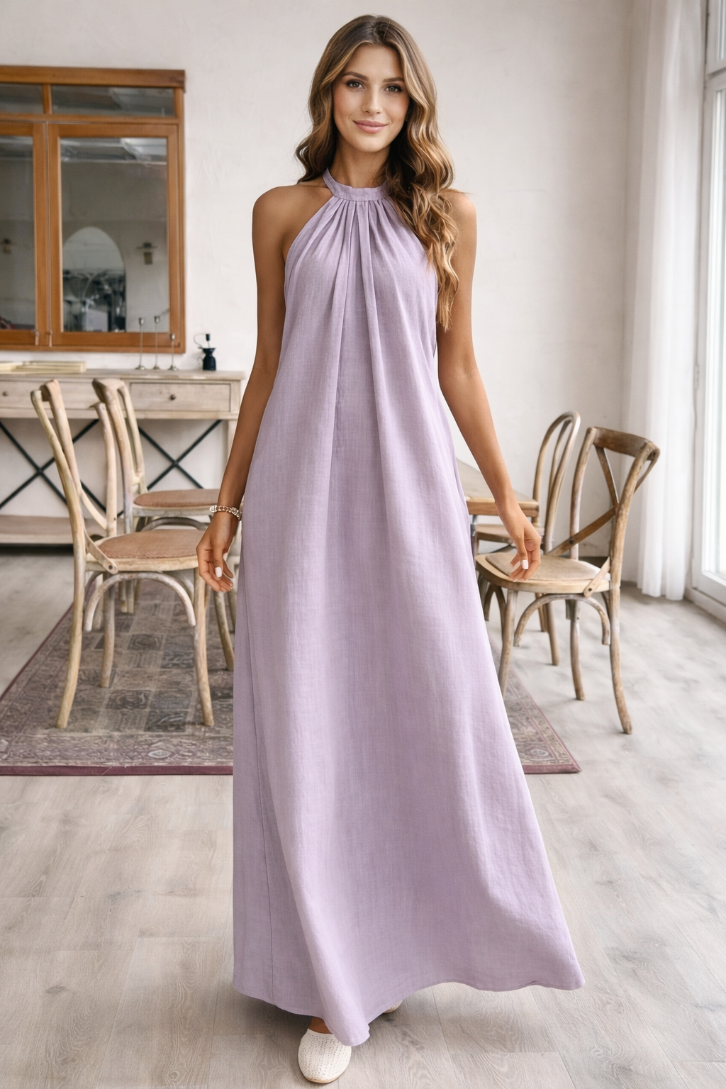 Elegant Sleeveless Knit Dress