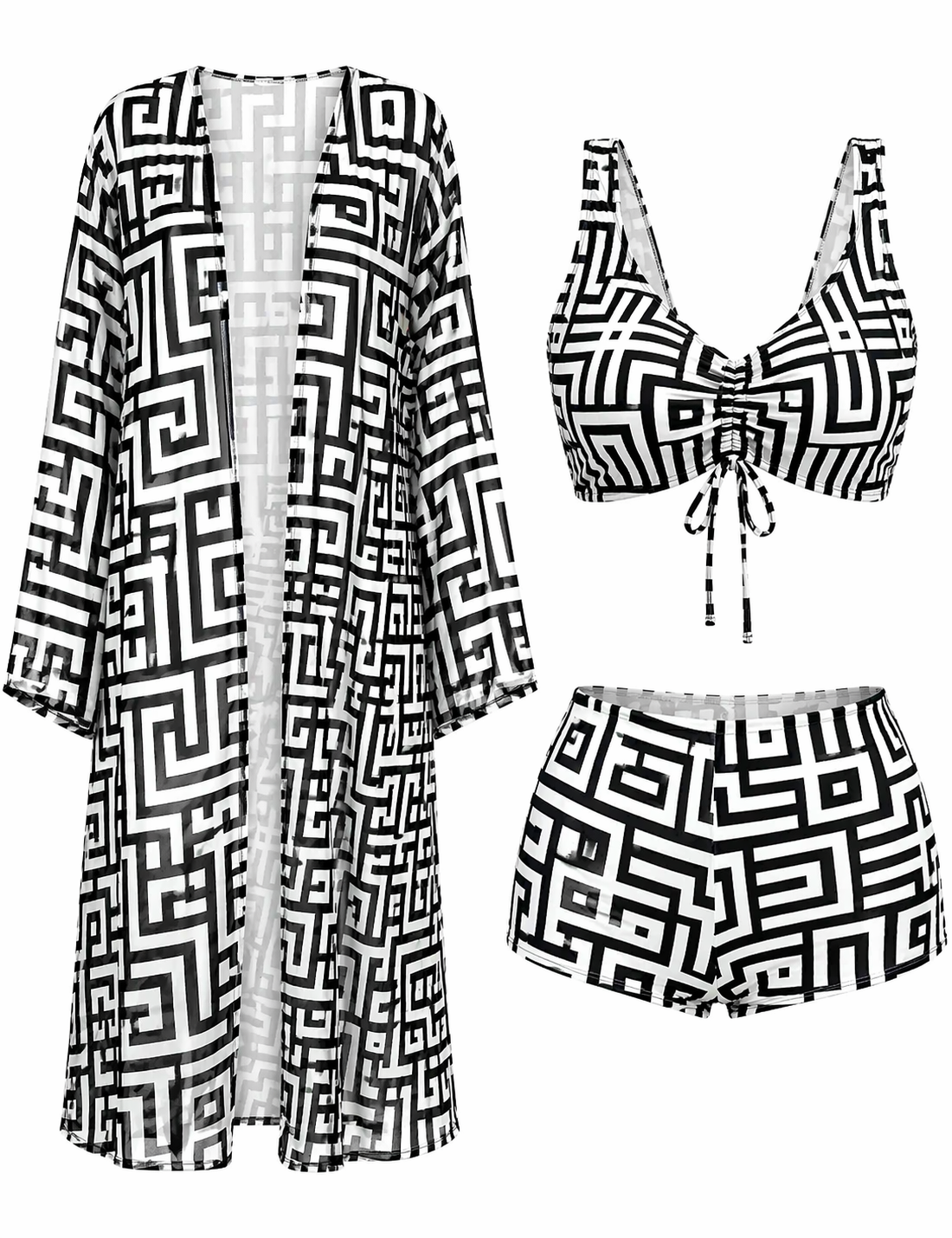 Three-Piece Bikini Set – Sexy Beach Outfit
