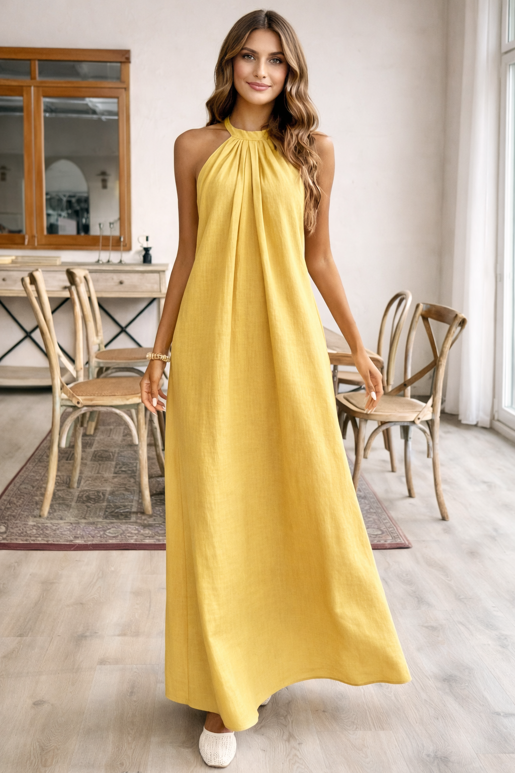 Elegant Sleeveless Knit Dress