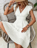 Ruffle Sleeve Dress