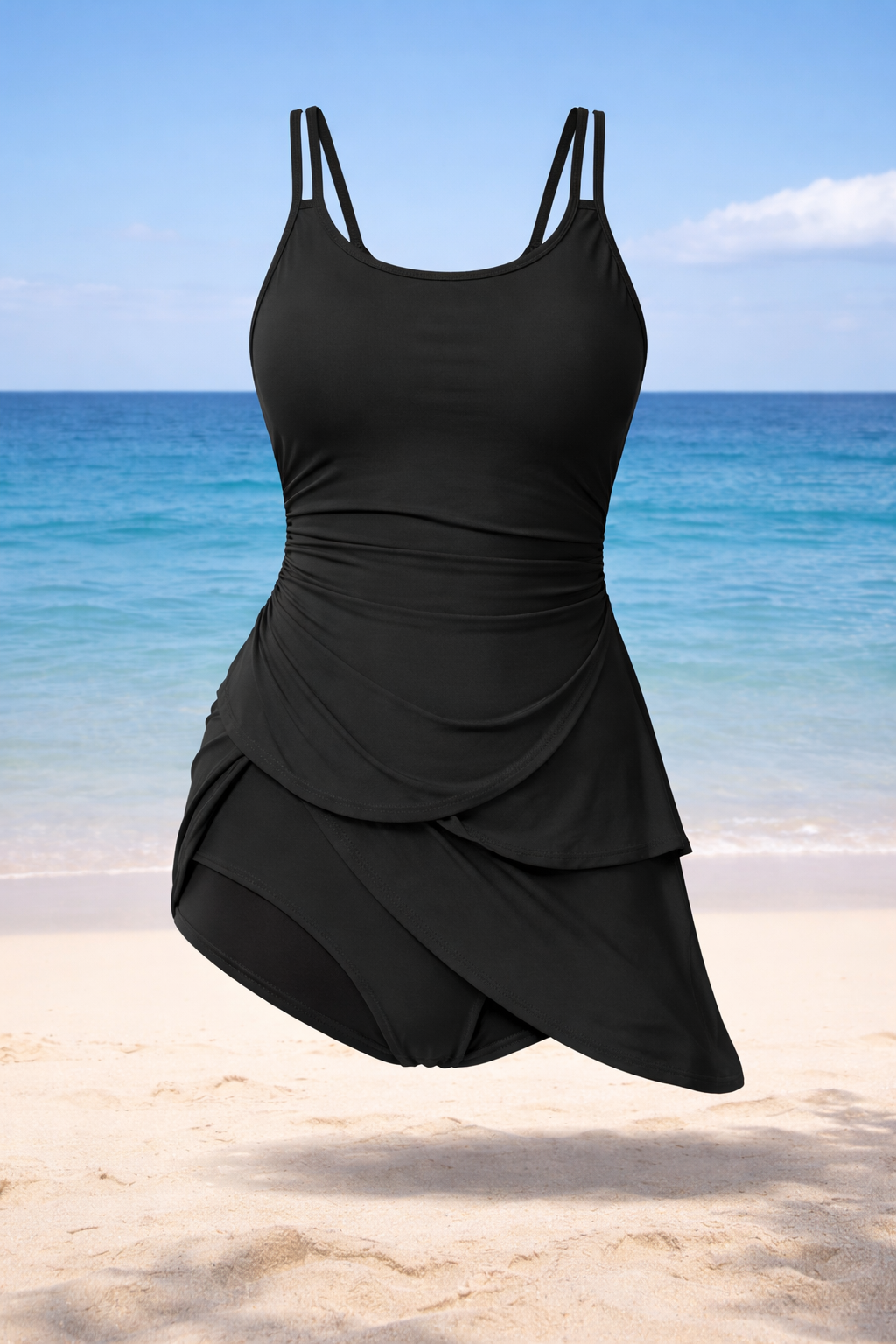 Elegant One-Piece Swim Dress
