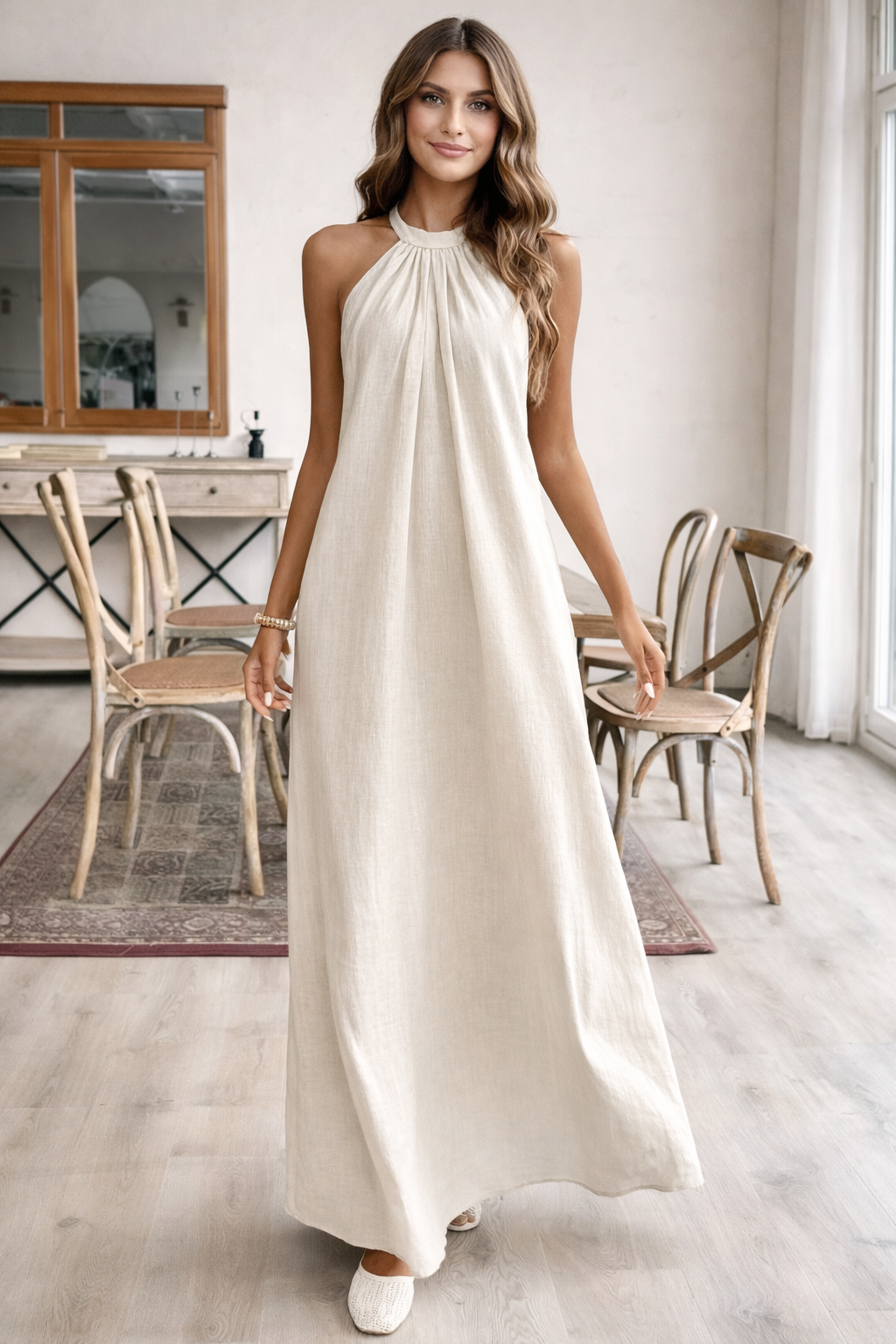 Elegant Sleeveless Knit Dress