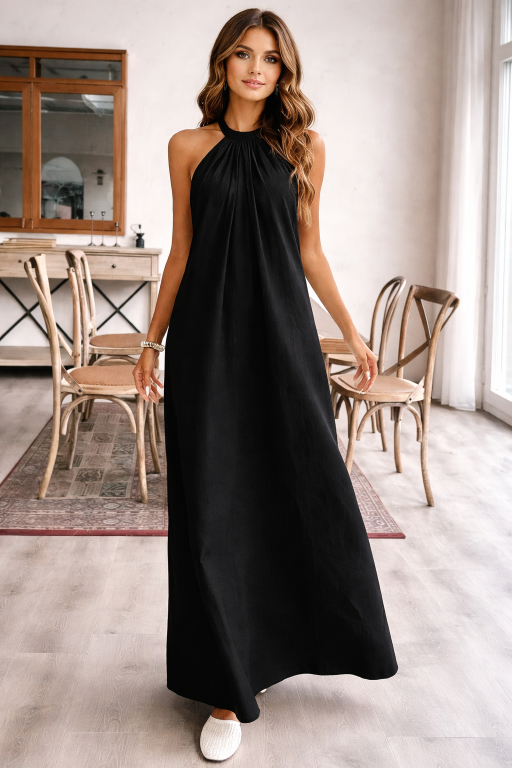 Elegant Sleeveless Knit Dress