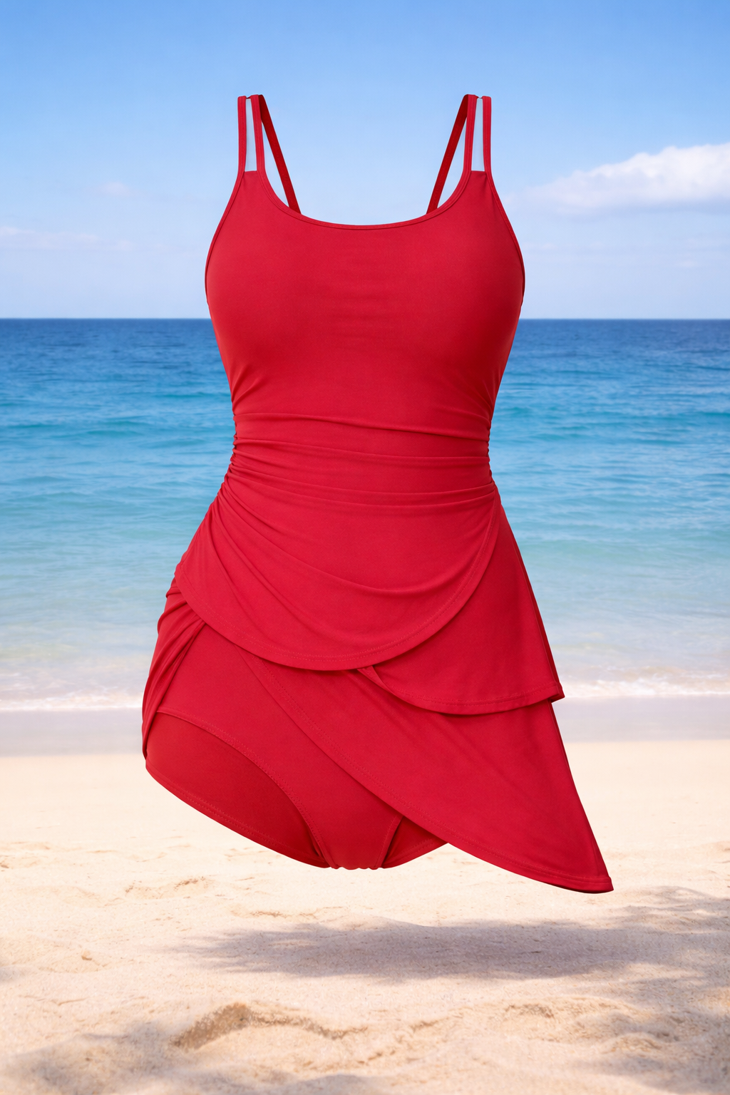 Elegant One-Piece Swim Dress