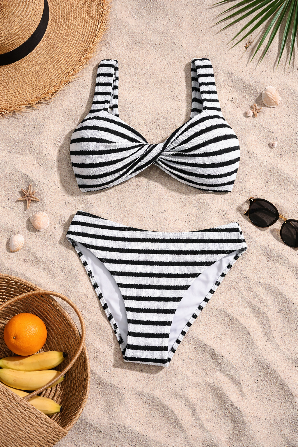 Black & White Bikini Set