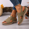 Buckle Sandals – Casual Mid-Heel Comfort