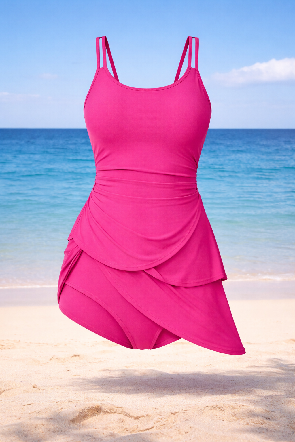 Elegant One-Piece Swim Dress